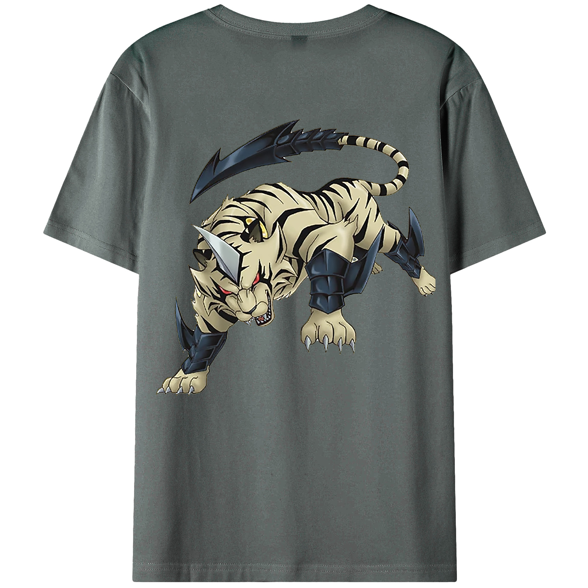 （画像用） 遊☆戯☆王 Yu-Gi-Oh! 綿100％ メンズ半袖Tシャツ（バックプリント） 通気性